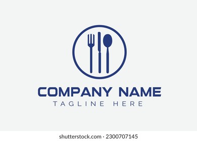 Concepto del logotipo del restaurante para la ilustración vectorial de la empresa recién nacida