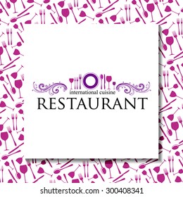 Restaurant - logo and corporate design. Template design.