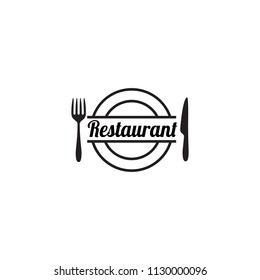 Restaurant logo design concept. Culinary symbol. Food or eat place mark