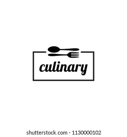 Restaurant Logo Design Concept. Culinary Symbol. Food Or Eat Place Mark