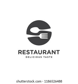 Restaurant logo design concept. Menu cuisine logo template