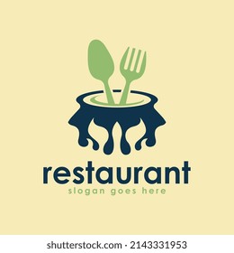Restaurant Logo Design Concept Vector. Food Logo Design Concept