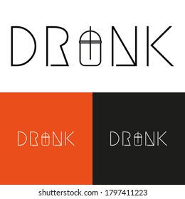 Conjunto de ilustraciones del diseño del logotipo del restaurante. Aislado.