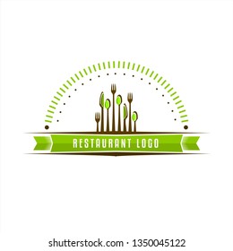 restaurant logo design inspiration . cutlery logo design . logo template classic restaurant . retro . vintage . foodie logo
