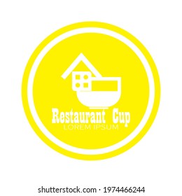 restaurant logo design isolated on white background