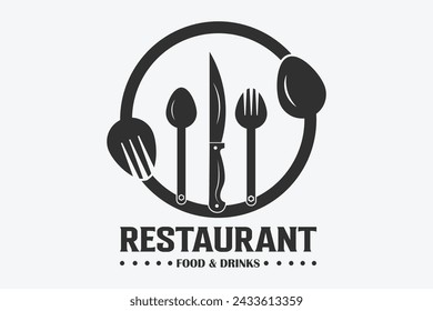 Restaurant Logo Design, Modern and Minimalist Restaurant Branding, Creative Logo for Culinary Ventures, Dining Logo Concept, Unique and Memorable Restaurant, Logo for Foodie Destinations, Fine Dining 