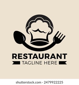 Restaurant Logo Design, Modern and Minimalist Restaurant Branding, Food Design Premium  Creative Logo for Culinary Ventures,