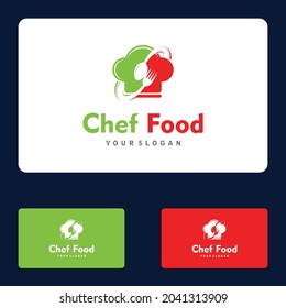 Diseño de logotipos para restaurantes, cuchara y horquilla, plantilla de vectores de diseño de logotipos para chef