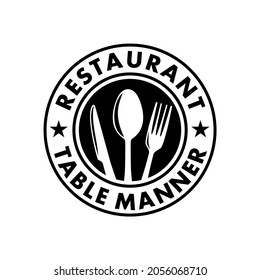 RESTAURANT LOGO DESIGN, SPOON, FORK, KNIFE, TEMPLATE, IMAGE