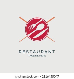 restaurant logo design template  for brand or company and other