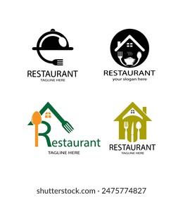 restaurant logo design template collection