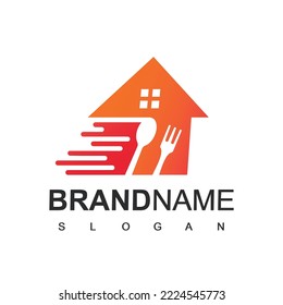 Plantilla de diseño de logotipo de restaurante, símbolo de comida rápida