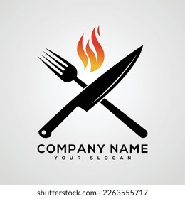 Imagen de plantilla de diseño del logotipo del restaurante