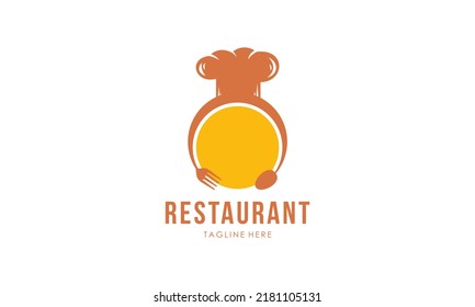 Restaurant logo design template vector 
