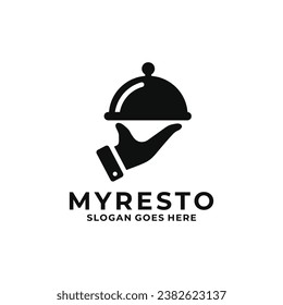 Logo-Design des Restaurants, Vektorgrafik