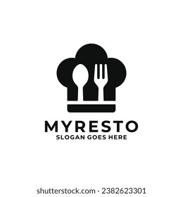 Restaurant logo design vector illustration