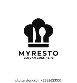 Restaurant logo design vector illustration