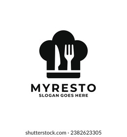 Restaurant logo design vector illustration
