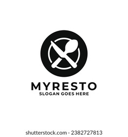 Restaurant logo design vector illustration
