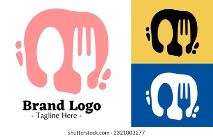 Vector de diseño del logotipo del restaurante, concepto de logotipos modernos