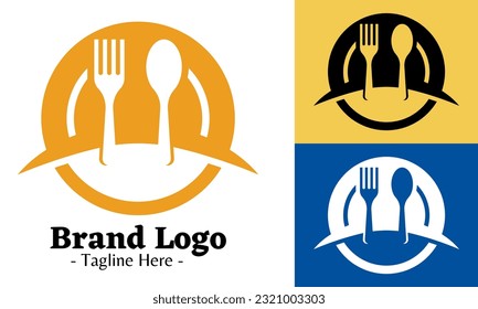 Vector de diseño del logotipo del restaurante, concepto de logotipos modernos