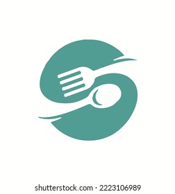 restaurant logo design vector spoon fork