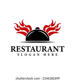 Restaurant logo design vector template