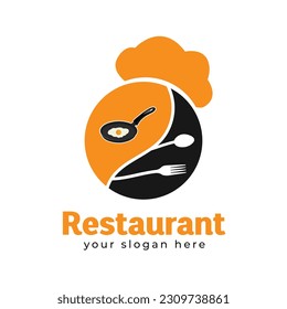Restaurant logo design vector template