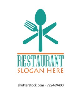 restaurant logo, emblems and insignia with text space for your slogan / tag line. vector illustration