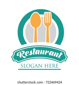restaurant logo, emblems and insignia with text space for your slogan / tag line. vector illustration