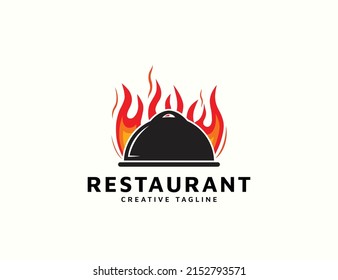 Restaurant-Logo mit Branddesign