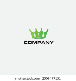 Restaurant logo flat vector design