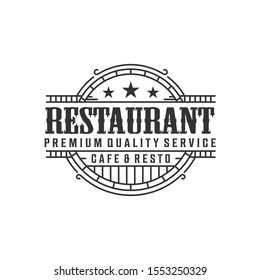 Restaurant logo - food drink product with spoon and fork element
