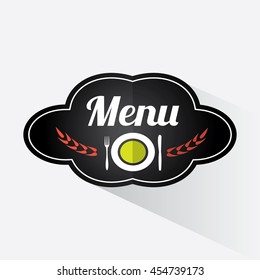 Restaurant logo. Food service vector logo design template.  Insignia, logotype, label or badge vector design element, business sign template.