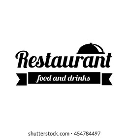 Restaurant logo. Food service vector logo design template.  Insignia, logotype, label or badge vector design element, business sign template.