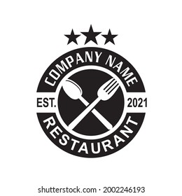 Restaurantlogo, Lebensmittellogo, Vektorgrafik