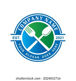 Restaurantlogo, Lebensmittellogo, Vektorgrafik