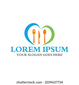 Restaurantlogo, Lebensmittellogo, Vektorgrafik