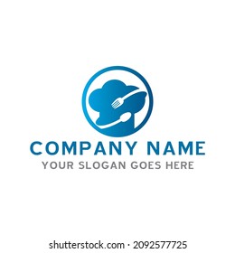 Restaurantlogo, Lebensmittellogo, Vektorgrafik