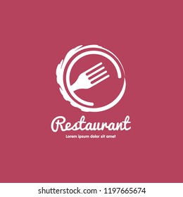 restaurant logo with fork