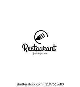 restaurant logo with fork