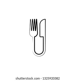 restaurant logo fork and knife icon 