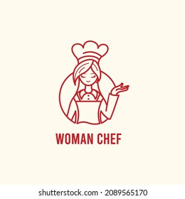 For a restaurant logo, a friendly female cook is ideal.