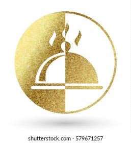 restaurant logo in golden