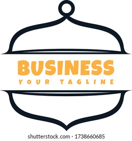 Restaurant Logo. Restaurant logo with a hood element