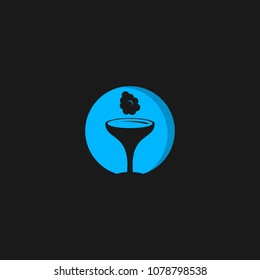 Restaurant logo icon design template. cafe or resto emblem vector illustration