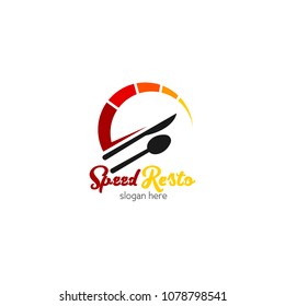 Restaurant logo icon design template. cafe or resto emblem vector illustration
