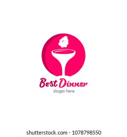 Restaurant logo icon design template. cafe or resto emblem vector illustration