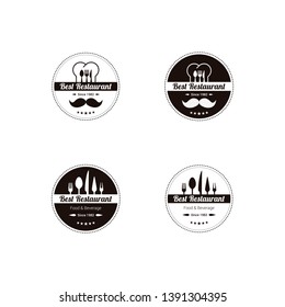 Restaurant logo icon vector design
