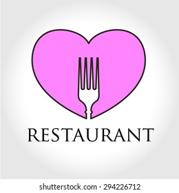 Logotipo del restaurante - idea para el símbolo / logotipo / elemento de etiqueta